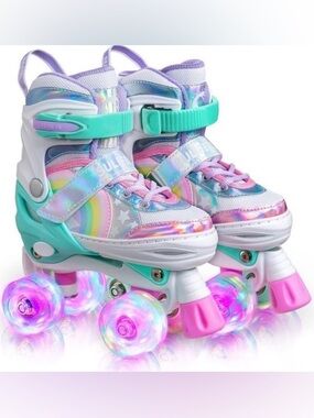 Sulifeel Rainbow Kids Roller Skates